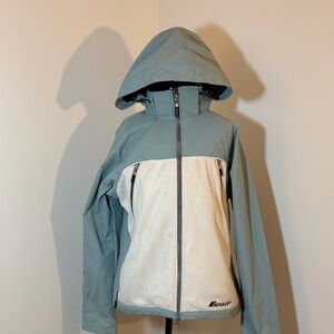 Women's Ski Jacket - Blue and White